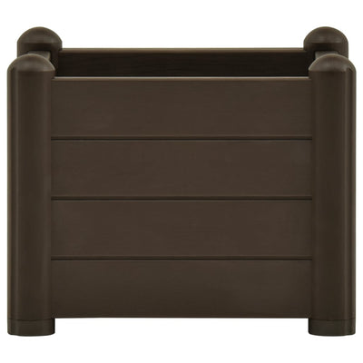 vidaXL Garden Raised Bed PP White 43x43x35 cm