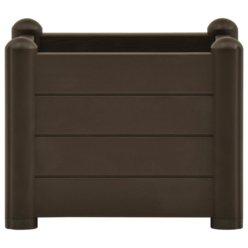 vidaXL Garden Raised Bed PP White 43x43x35 cm
