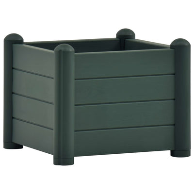 vidaXL Garden Raised Bed PP White 43x43x35 cm