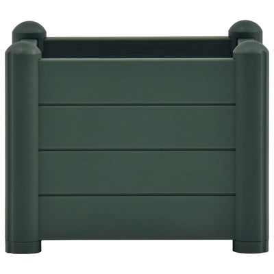 vidaXL Garden Raised Bed PP White 43x43x35 cm