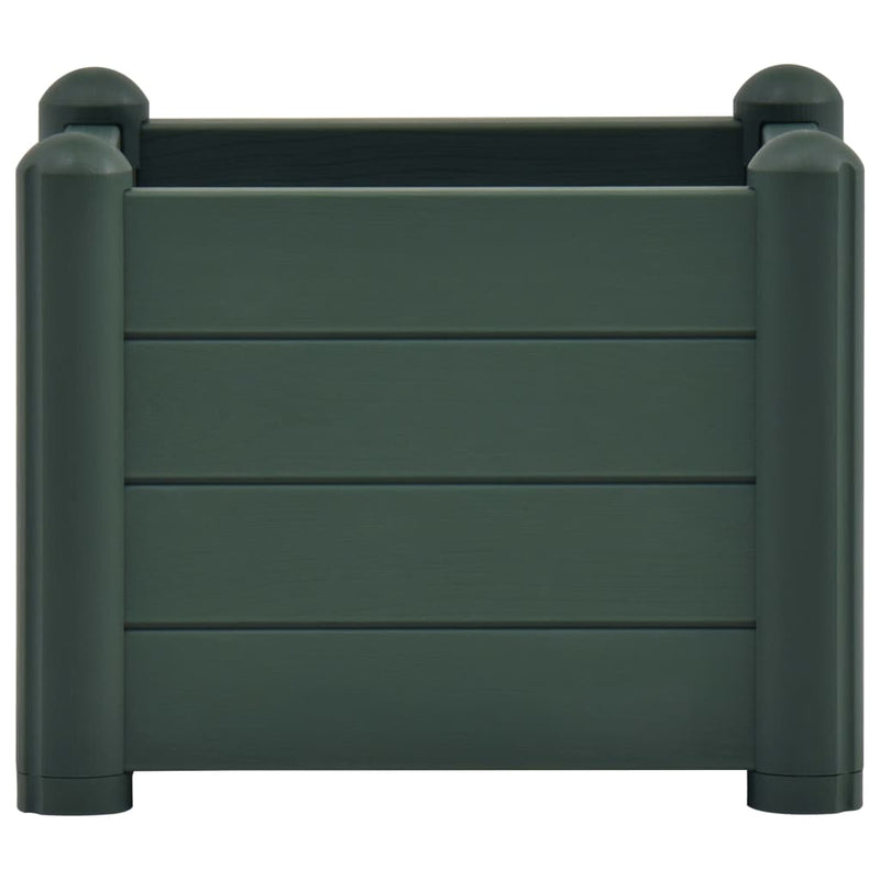 vidaXL Garden Raised Bed PP White 43x43x35 cm