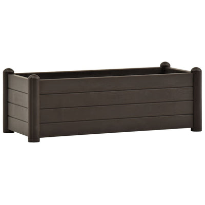 vidaXL Garden Raised Bed PP White 43x43x35 cm