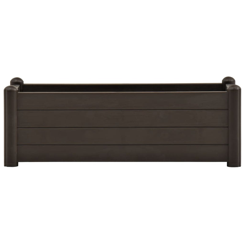 vidaXL Garden Raised Bed PP White 43x43x35 cm