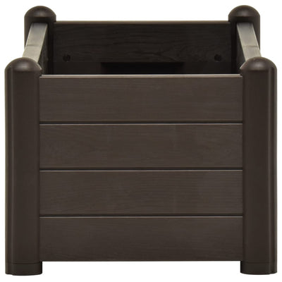 vidaXL Garden Raised Bed PP White 43x43x35 cm