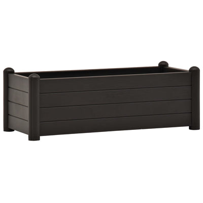 vidaXL Garden Raised Bed PP White 43x43x35 cm