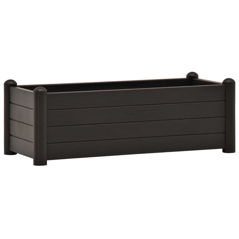 vidaXL Garden Raised Bed PP White 43x43x35 cm