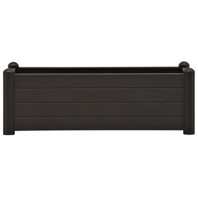vidaXL Garden Raised Bed PP White 43x43x35 cm