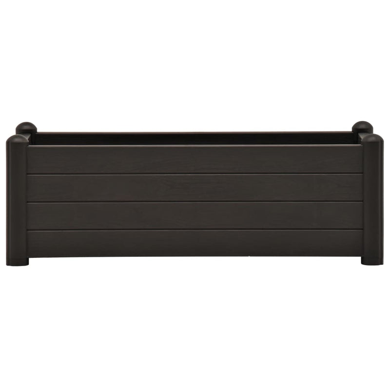 vidaXL Garden Raised Bed PP White 43x43x35 cm
