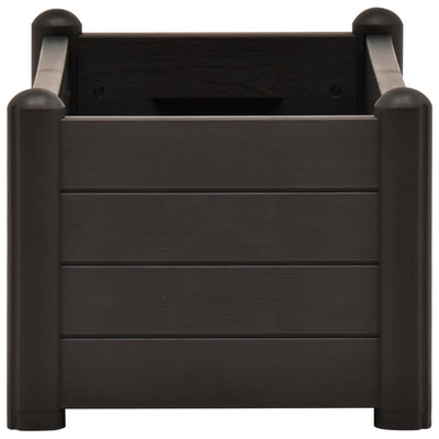 vidaXL Garden Raised Bed PP White 43x43x35 cm