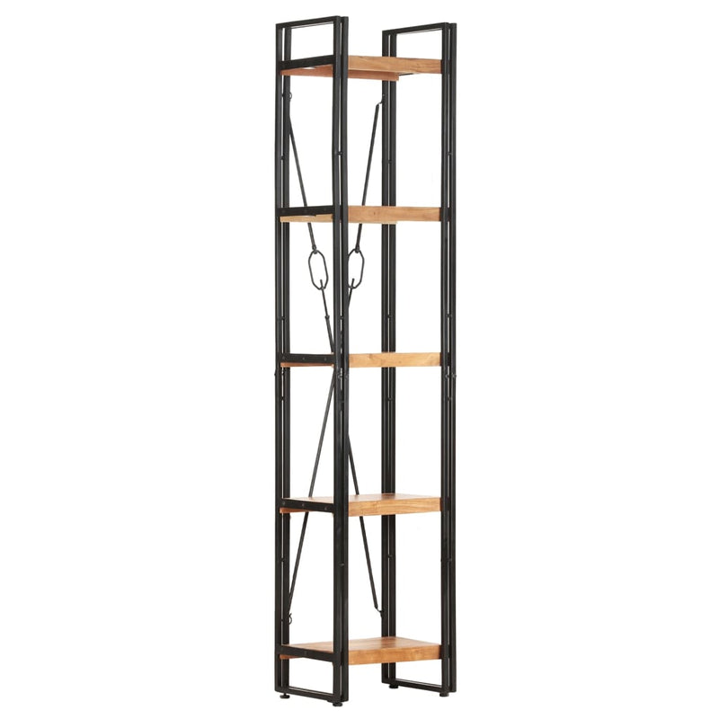 vidaXL 5-Tier Bookcase 40x30x180 cm Solid Acacia Wood