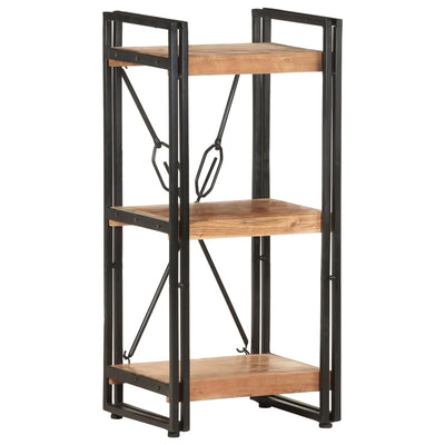 vidaXL 3-Tier Bookcase 140x30x80 cm Solid Acacia Wood