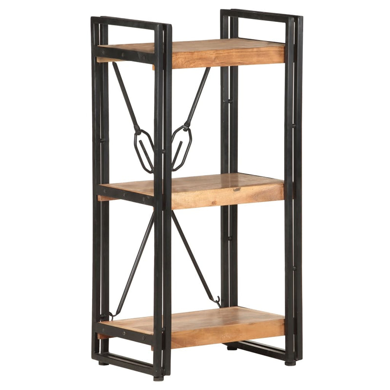 vidaXL 3-Tier Bookcase 140x30x80 cm Solid Acacia Wood