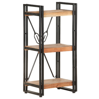 vidaXL 3-Tier Bookcase 140x30x80 cm Solid Acacia Wood