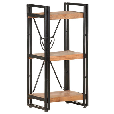 vidaXL 3-Tier Bookcase 140x30x80 cm Solid Acacia Wood