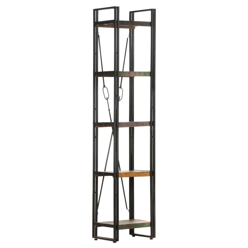 vidaXL 5-Tier Bookcase 40x30x180 cm Solid Reclaimed Wood