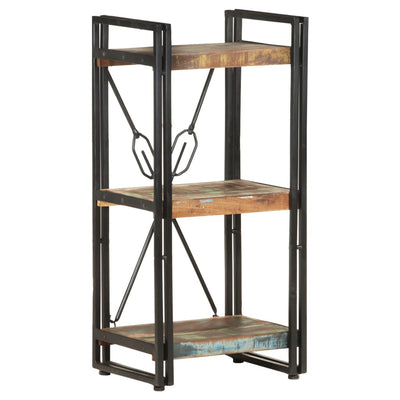 vidaXL 3-Tier Bookcase 90x30x80 cm Solid Reclaimed Wood