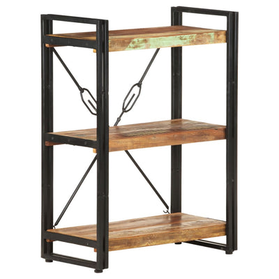 vidaXL 3-Tier Bookcase 90x30x80 cm Solid Reclaimed Wood