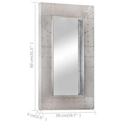 vidaXL Aviator Mirror 80x50 cm Metal