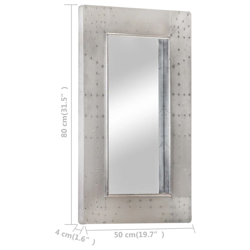 vidaXL Aviator Mirror 80x50 cm Metal