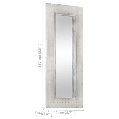 vidaXL Aviator Mirror 80x50 cm Metal
