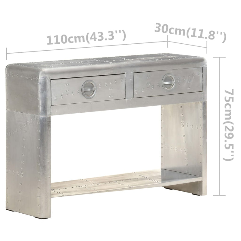 vidaXL Aviator Sideboard 110x35x75 cm Metal