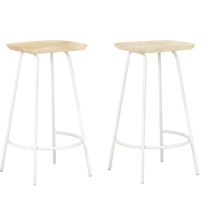 vidaXL Bar Stools 4 pcs Solid Mango Wood