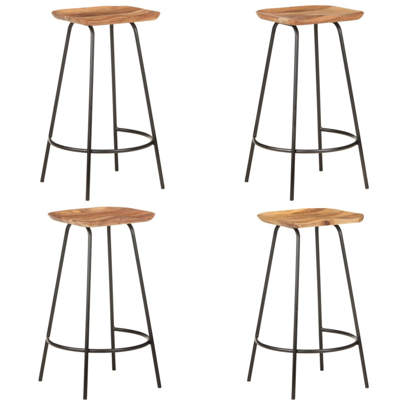 vidaXL Bar Stools 2 pcs Solid Acacia Wood