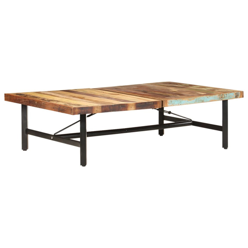 vidaXL Coffee Table 142x90x42 cm Solid Reclaimed Wood