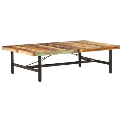 vidaXL Coffee Table 142x90x42 cm Solid Reclaimed Wood