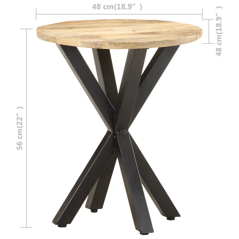 vidaXL Side Table 68x68x56 cm Solid Mango Wood