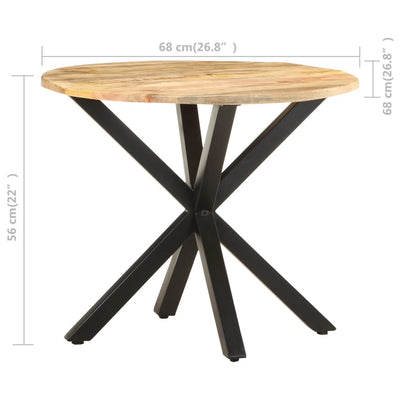 vidaXL Side Table 68x68x56 cm Solid Mango Wood