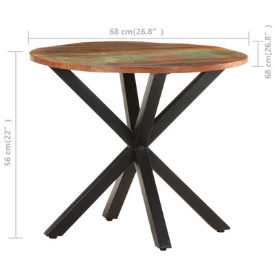 vidaXL Side Table 68x68x56 cm Solid Reclaimed Wood