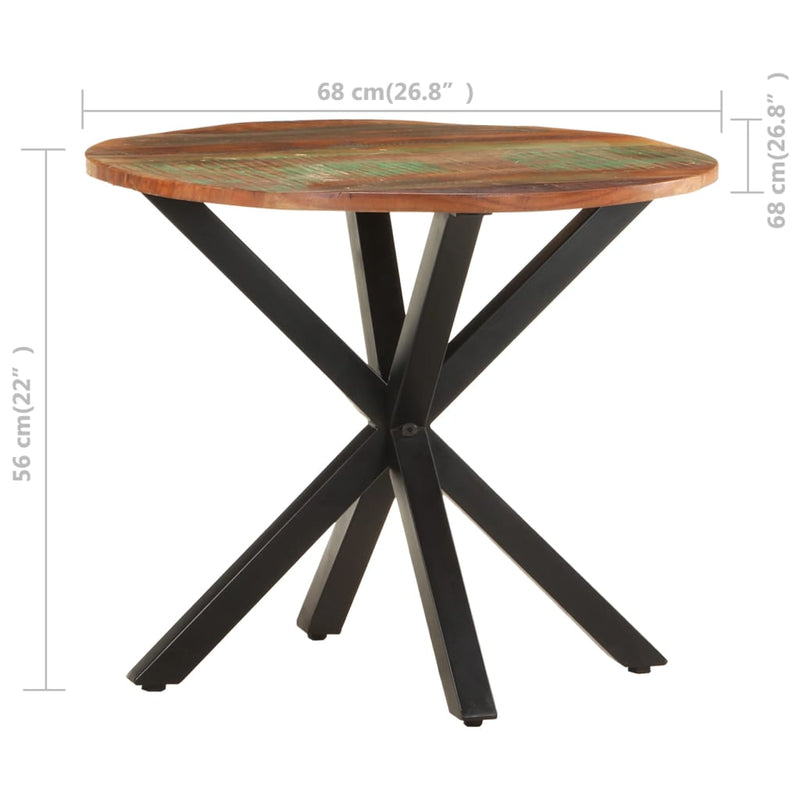 vidaXL Side Table 68x68x56 cm Solid Reclaimed Wood