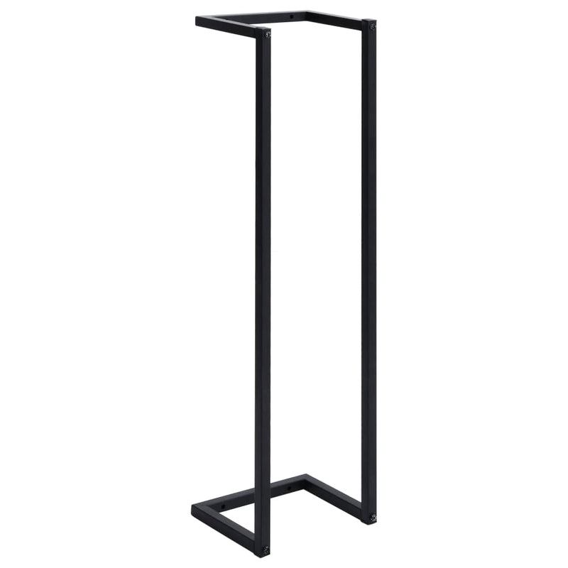 vidaXL Towel Rack Black 25x20x95 cm Iron
