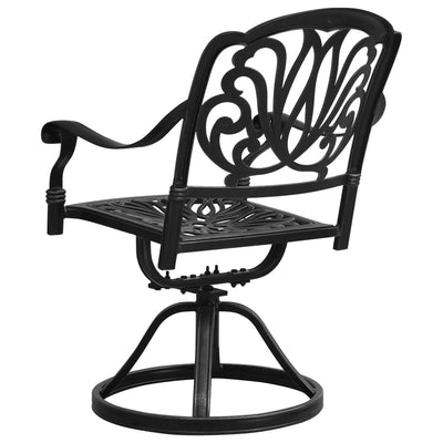 vidaXL Swivel Garden Chairs 2 pcs Cast Aluminium Bronze