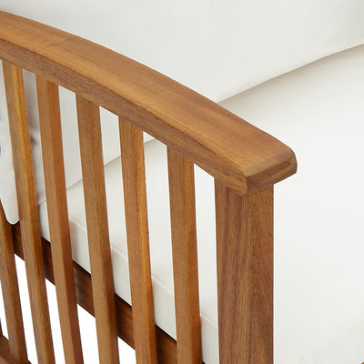 vidaXL 5 Piece Garden Lounge Set with Cushions Solid Acacia Wood