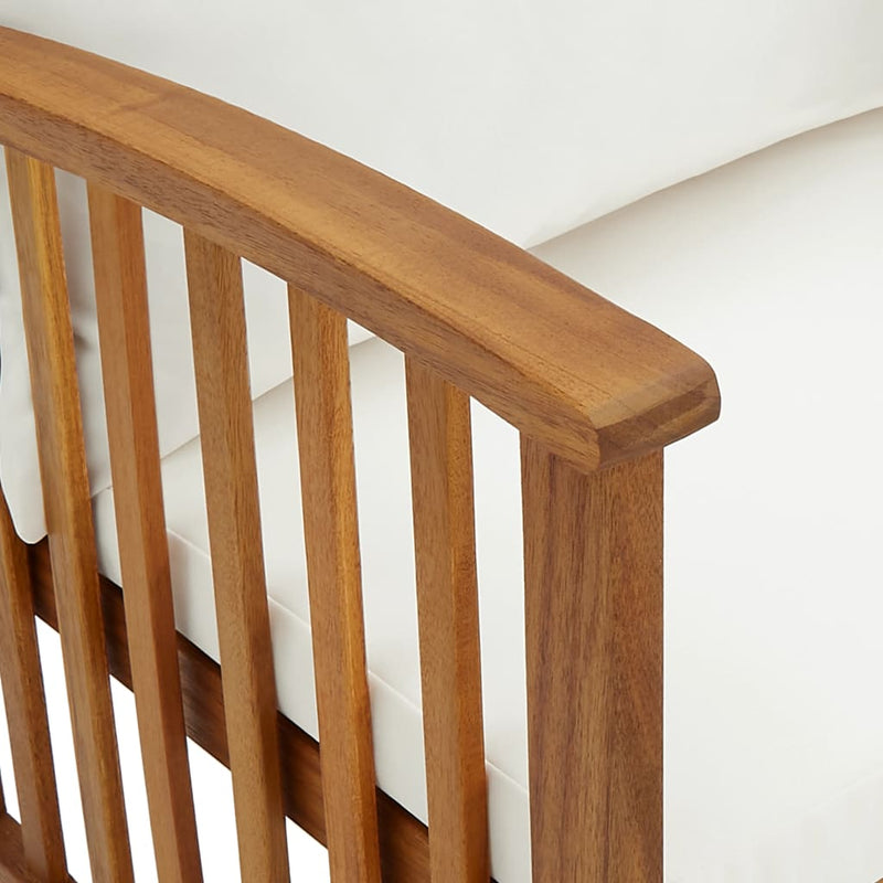 vidaXL 5 Piece Garden Lounge Set with Cushions Solid Acacia Wood