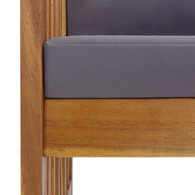 vidaXL 3 Piece Garden Lounge Set with Cushions Solid Acacia Wood