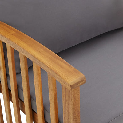 vidaXL 5 Piece Garden Lounge Set with Cushions Solid Acacia Wood (310258+310261+310264)