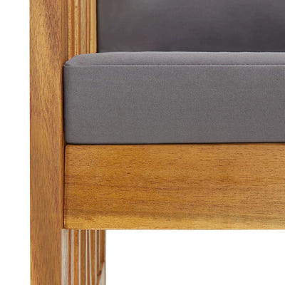 vidaXL 5 Piece Garden Lounge Set with Cushions Solid Acacia Wood (310258+310261+310264)