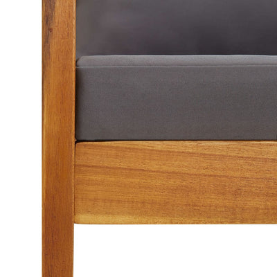 vidaXL 5 Piece Garden Lounge Set with Cushions Solid Acacia Wood