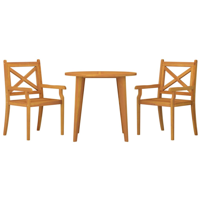 vidaXL 5 Piece Garden Dining Set Solid Wood Acacia