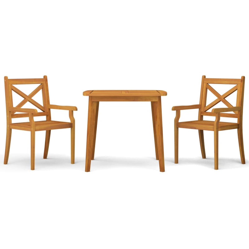 vidaXL 5 Piece Garden Dining Set Solid Wood Acacia