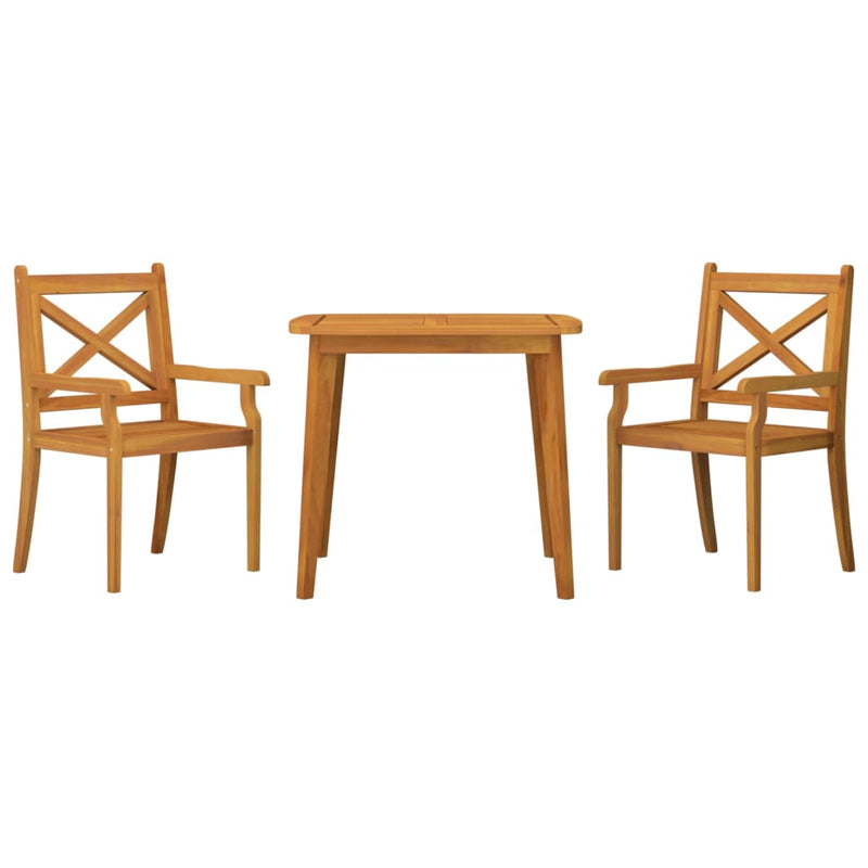 vidaXL 5 Piece Garden Dining Set Solid Wood Acacia