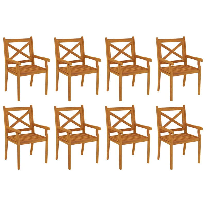 vidaXL 7 Piece Garden Dining Set Solid Wood Acacia