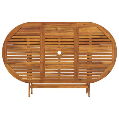 vidaXL 5 Piece Garden Dining Set Solid Acacia Wood
