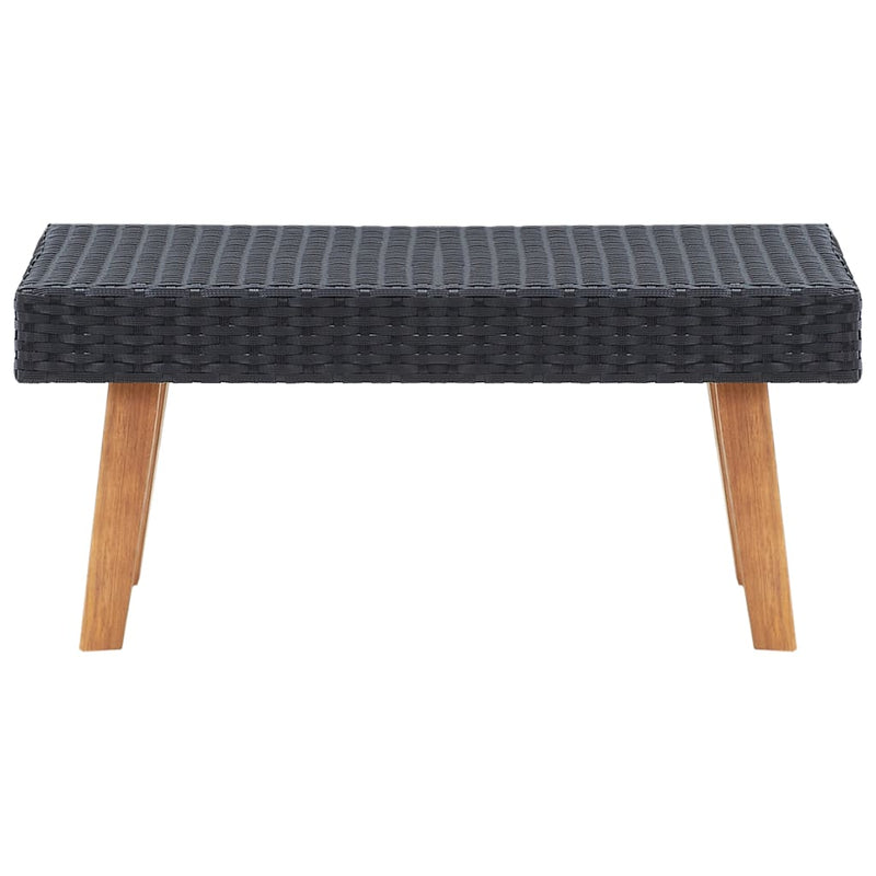 vidaXL 4 Piece Garden Lounge Set with Cushions Poly Rattan Beige