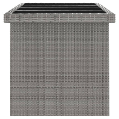 vidaXL 9 Piece Outdoor Dining Set with Cushions Poly Rattan Black