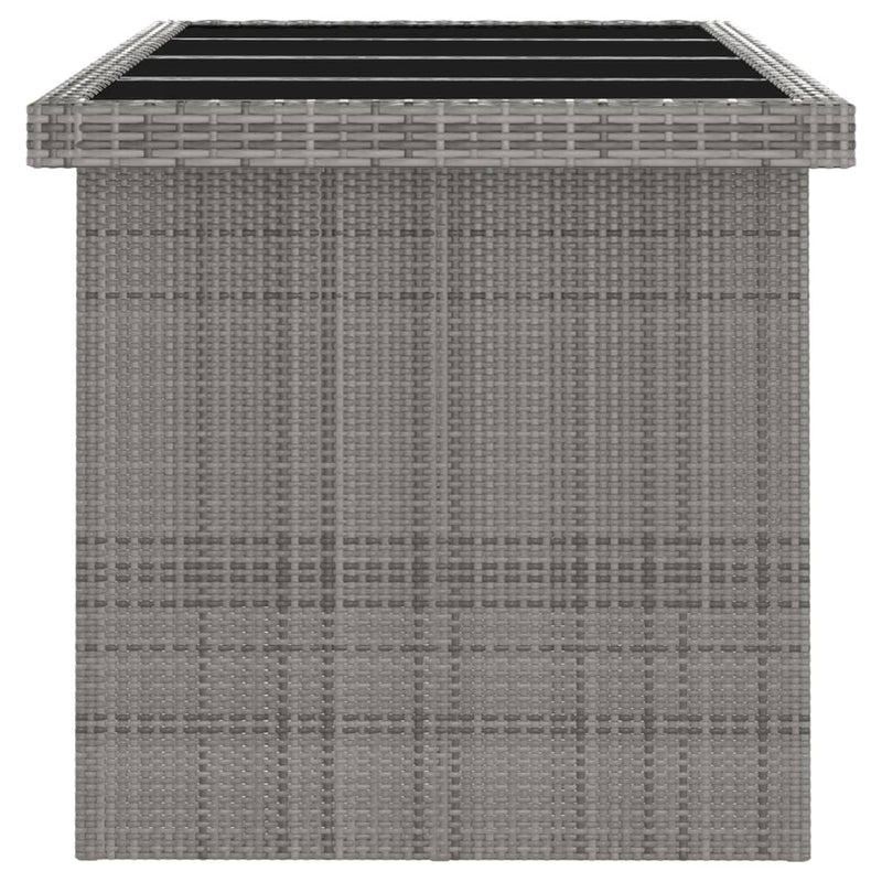 vidaXL 11 Piece Outdoor Dining Set with Cushions Poly Rattan Black