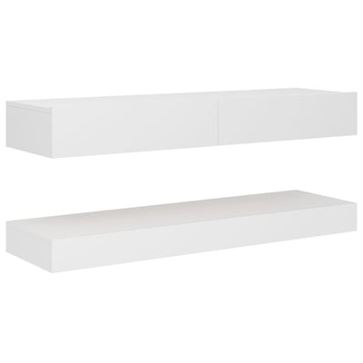 vidaXL TV Cabinet with LED Lights White 120x35 cm